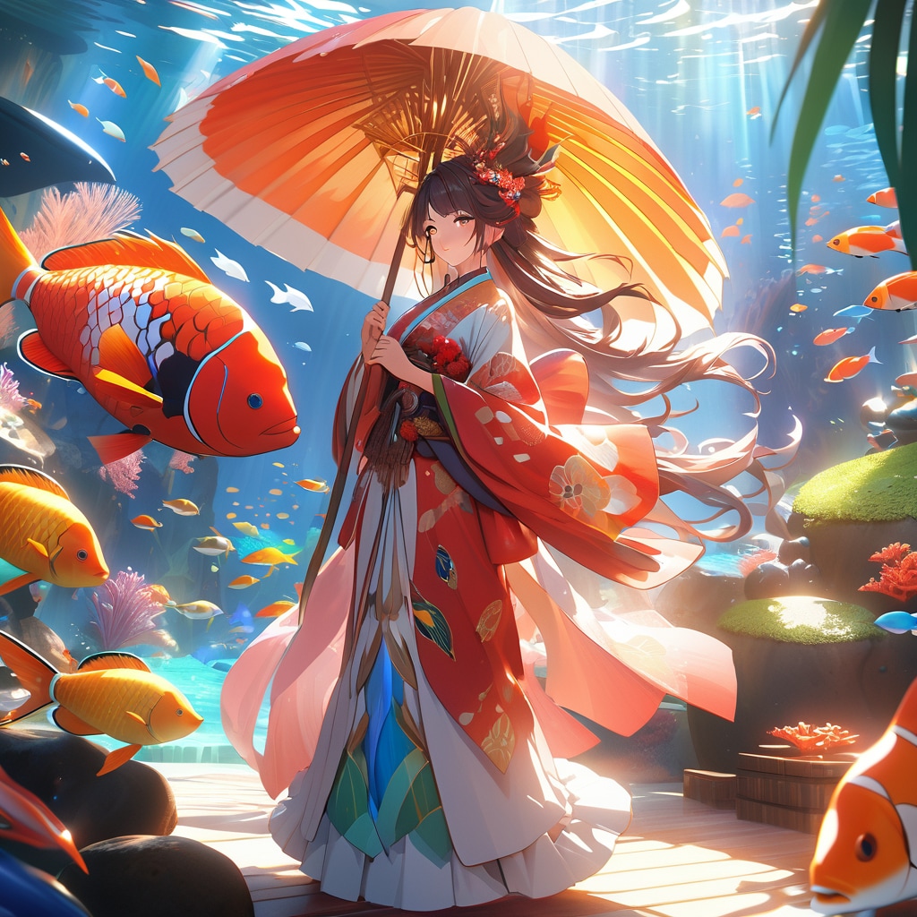 海の底。