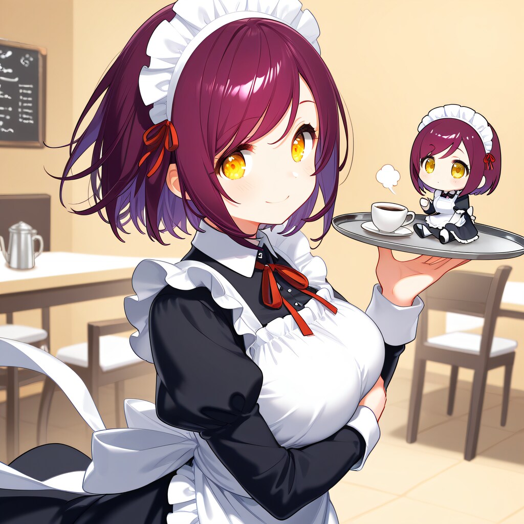 おはようございます（挨拶メイドの芽衣ちゃん）