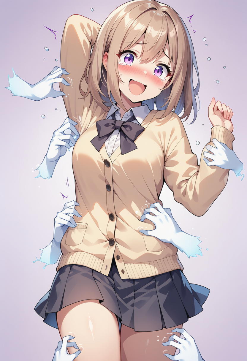 ちょ、ちょっと！また変な妄想してる！くすぐりなんて変態っぽいよぉ…が、学校では勘弁してよぉ…