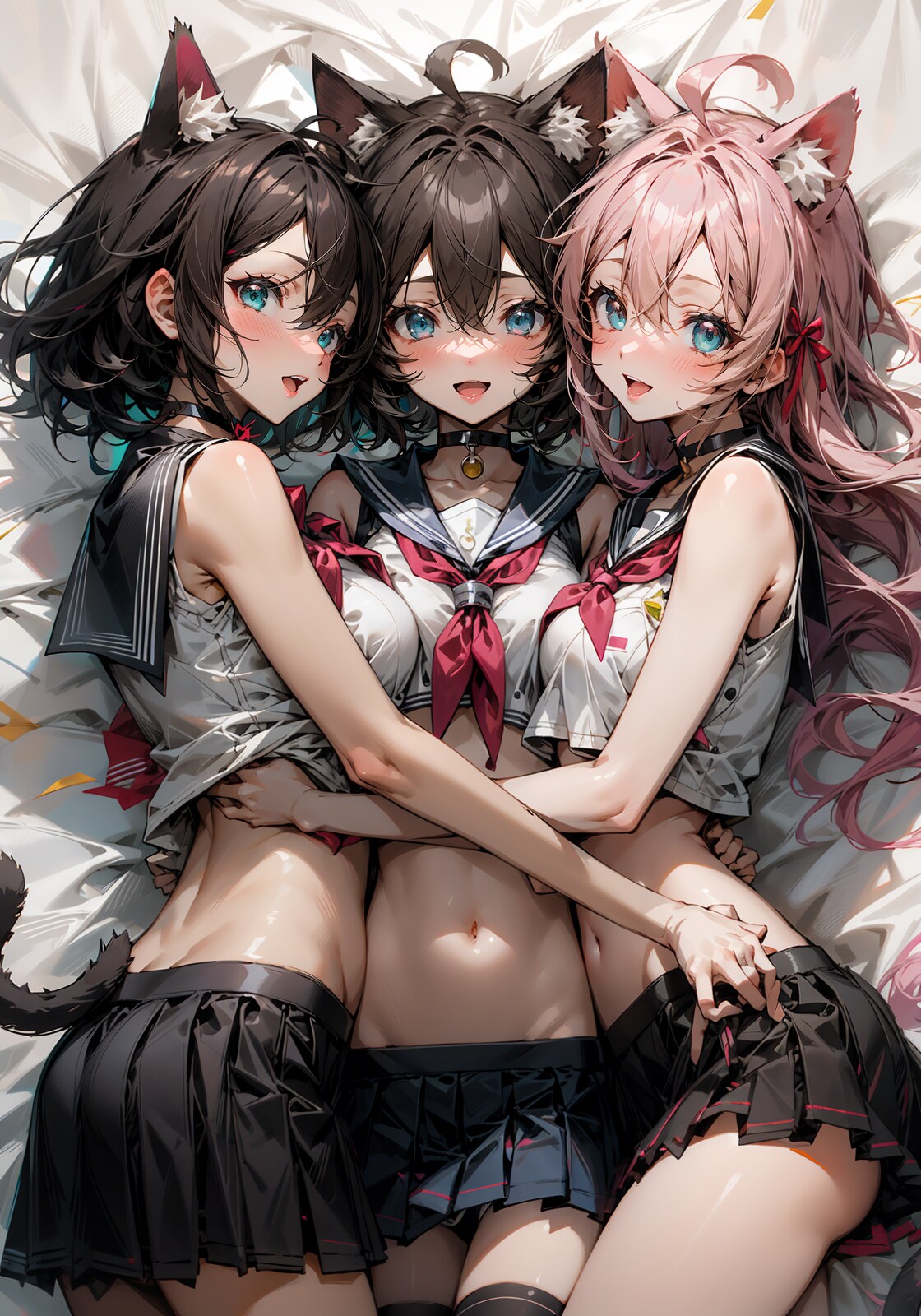 仲良しネコミミ（3人）