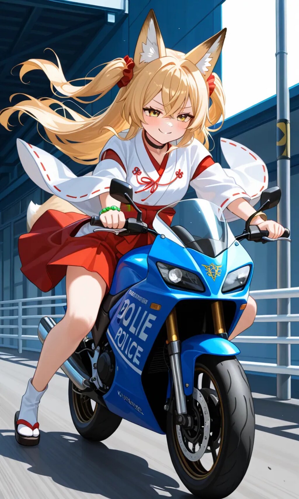 そこのバイク止まりなさい💢