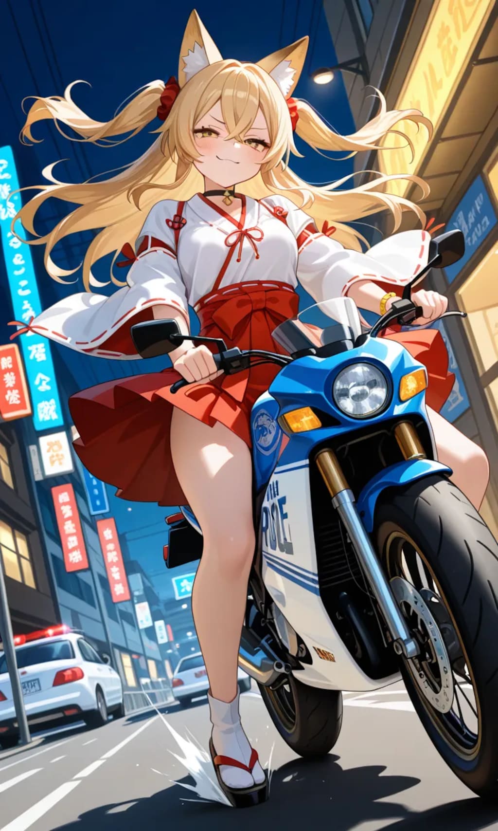 そこのバイク止まりなさい💢