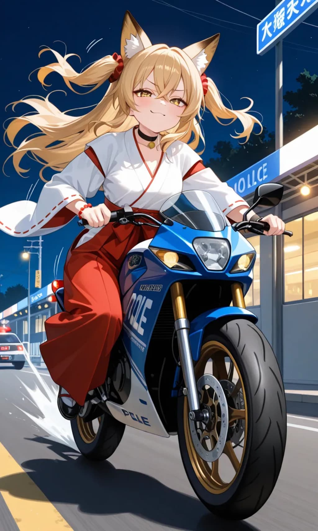 そこのバイク止まりなさい💢