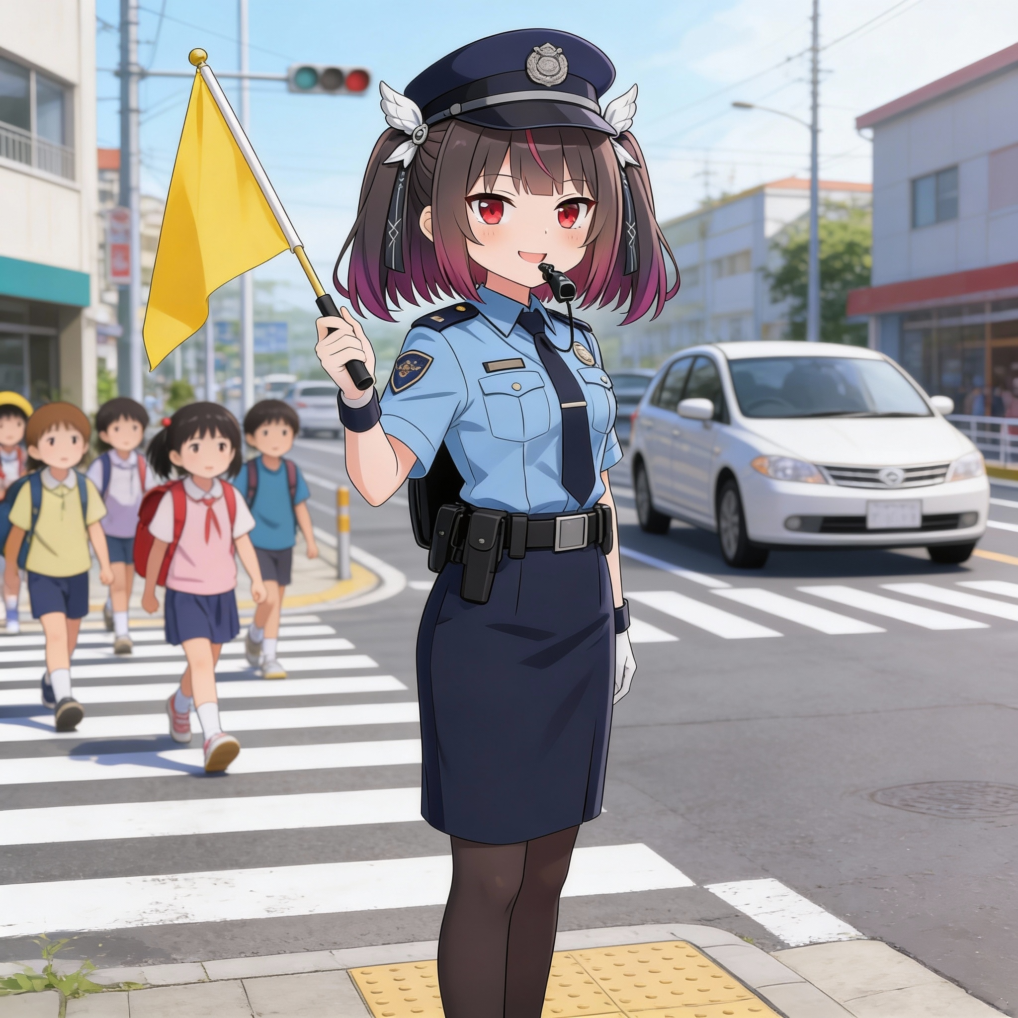 婦警になったミテルちゃん | の人気AIイラスト・グラビア