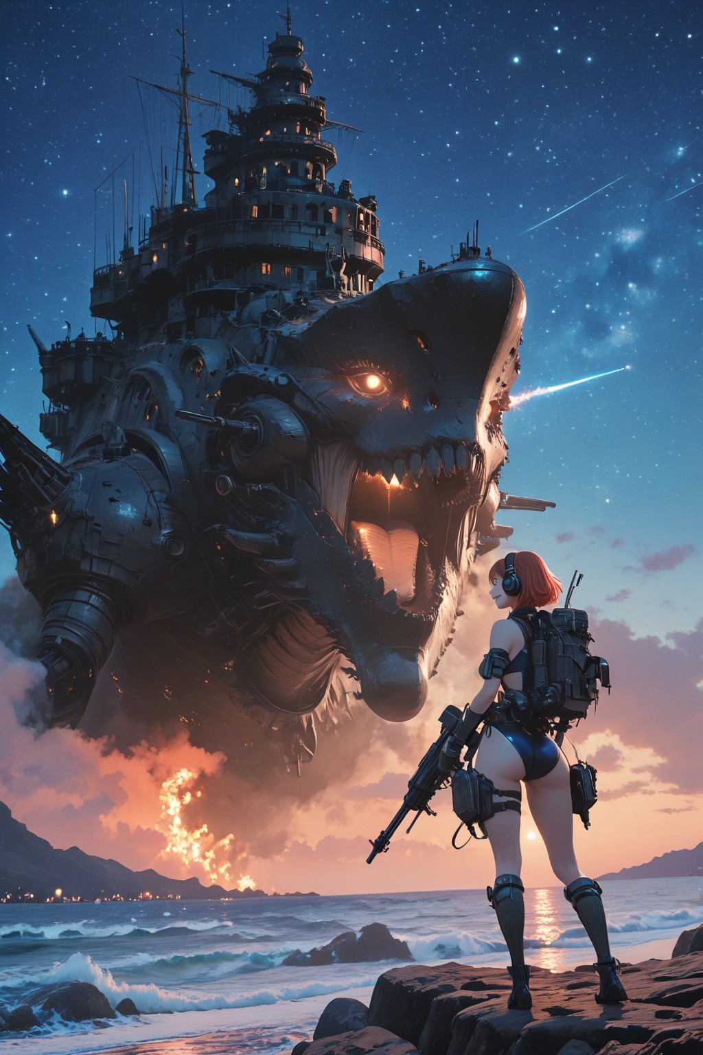Mimicry Battleship（怪物化、それとも擬態化戦艦か…） | の人気AIイラスト・グラビア