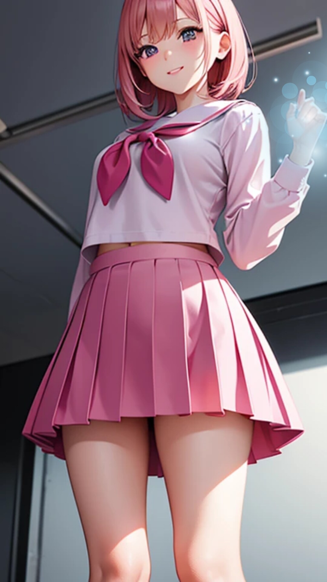 セーラー服とピンクい女子高生