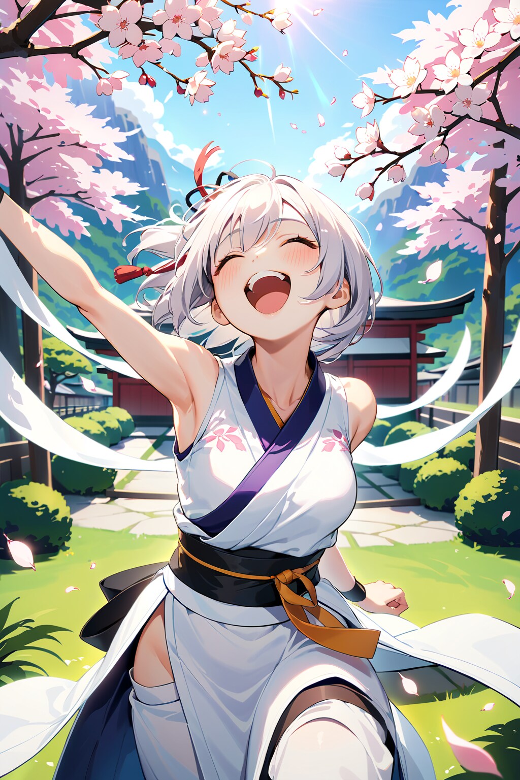 ちちぷい製　爆笑銀髪クノイチ