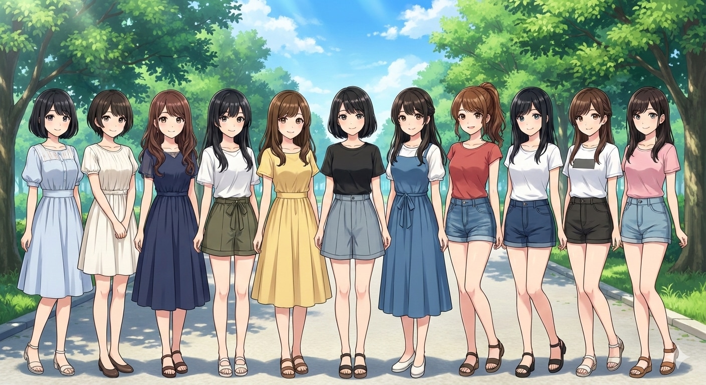 夏の女性たち | の人気AIイラスト・グラビア