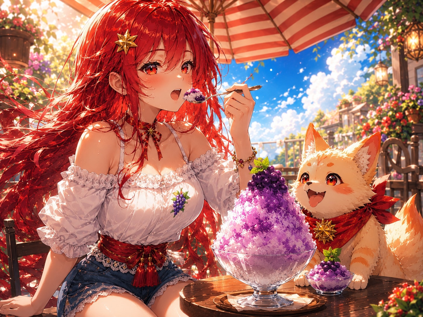 かき氷で涼を感じる、夏の午後☀️