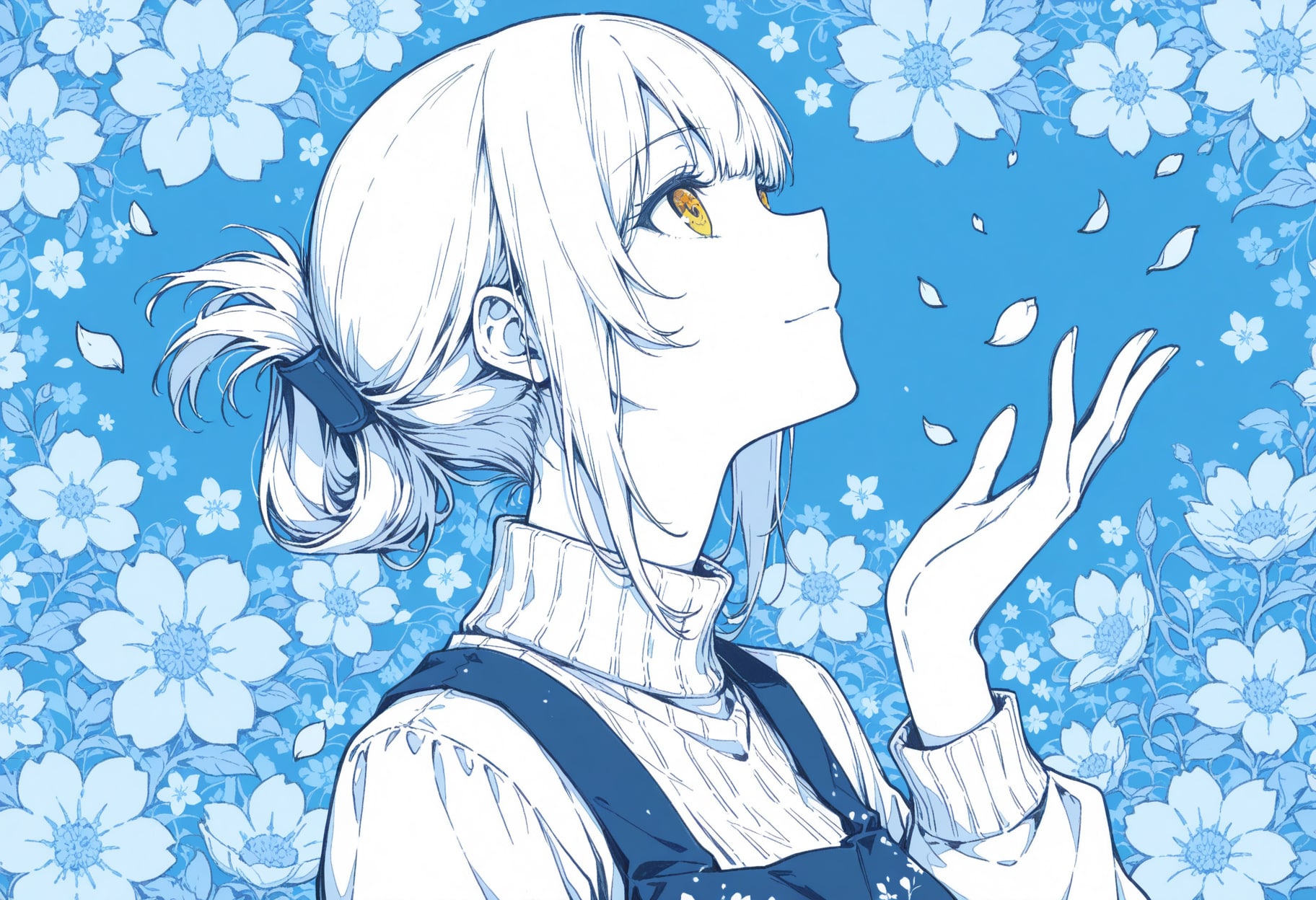 看板娘　flowers | の人気AIイラスト・グラビア