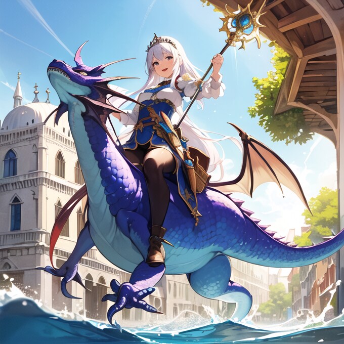 ドラゴンで街を散策！？