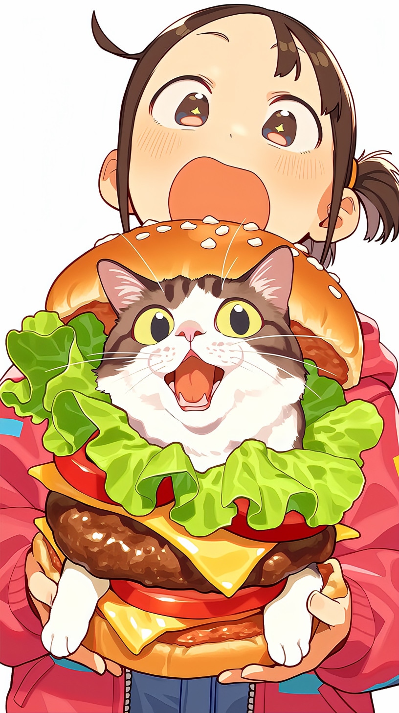 ニャンバーグ | の人気AIイラスト・グラビア