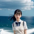 崖の上の女生徒 #5　女生徒シリーズ 3枚目