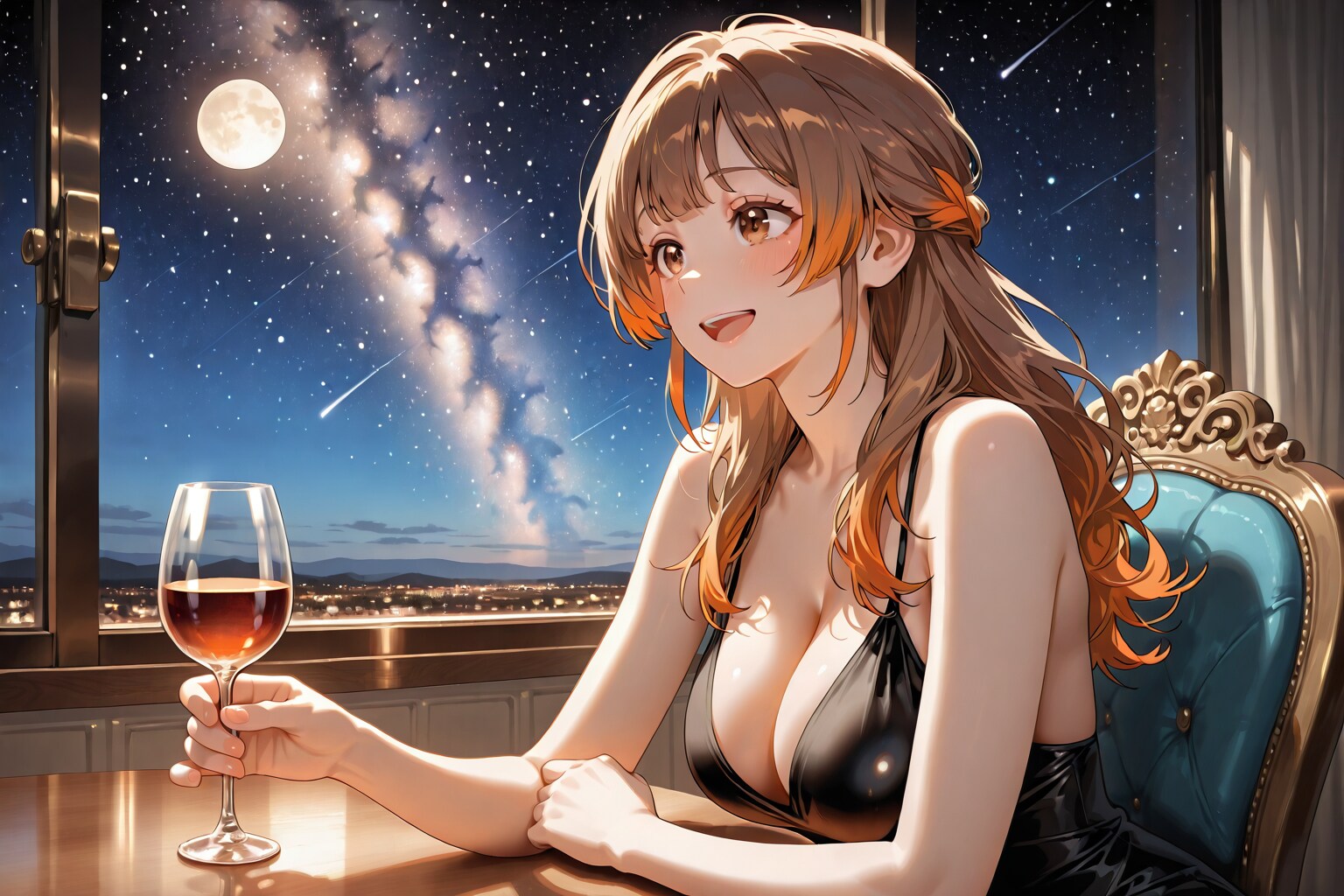 天の川と玲奈さん