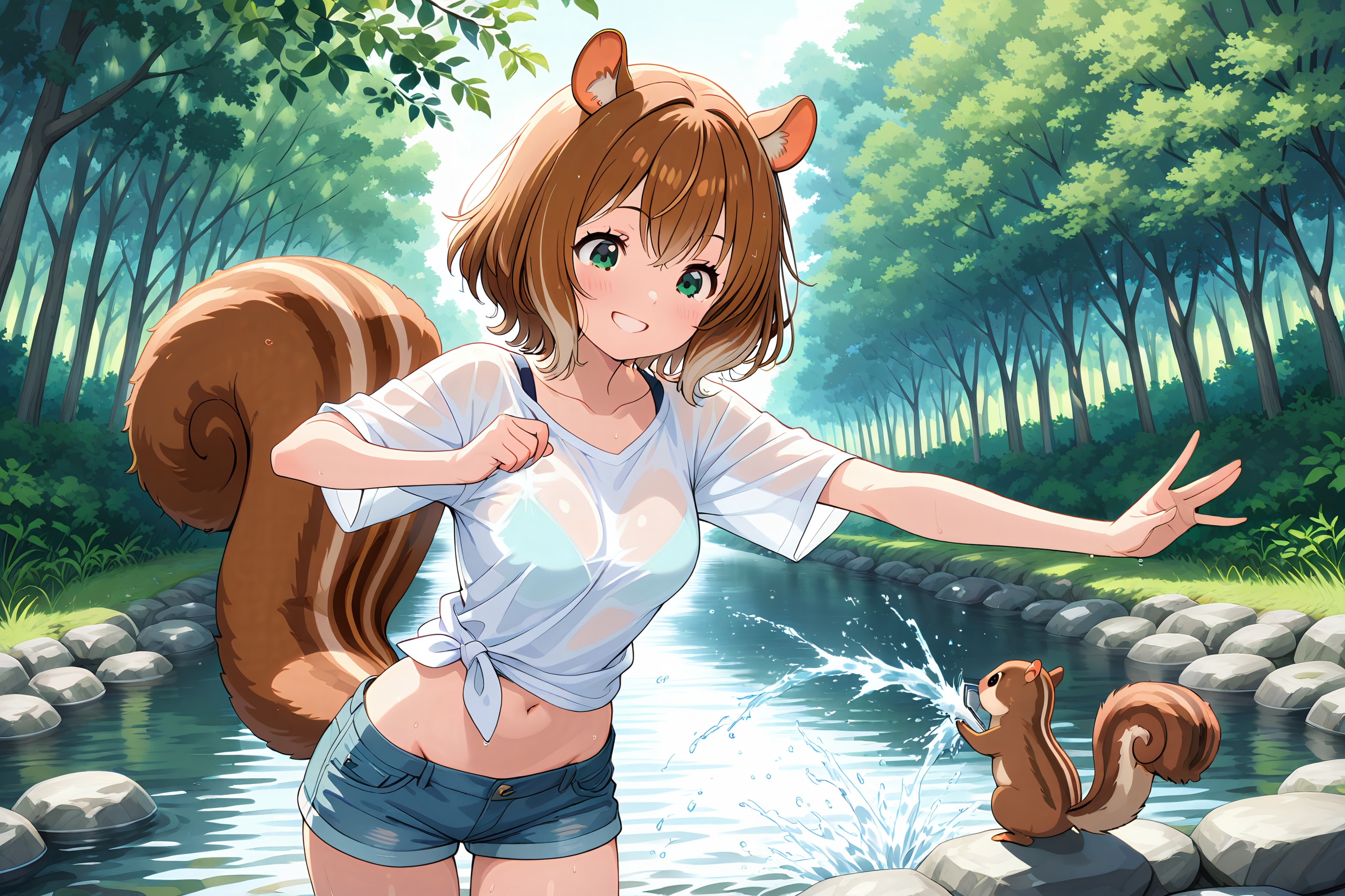 HARPYリス人族の川涼み