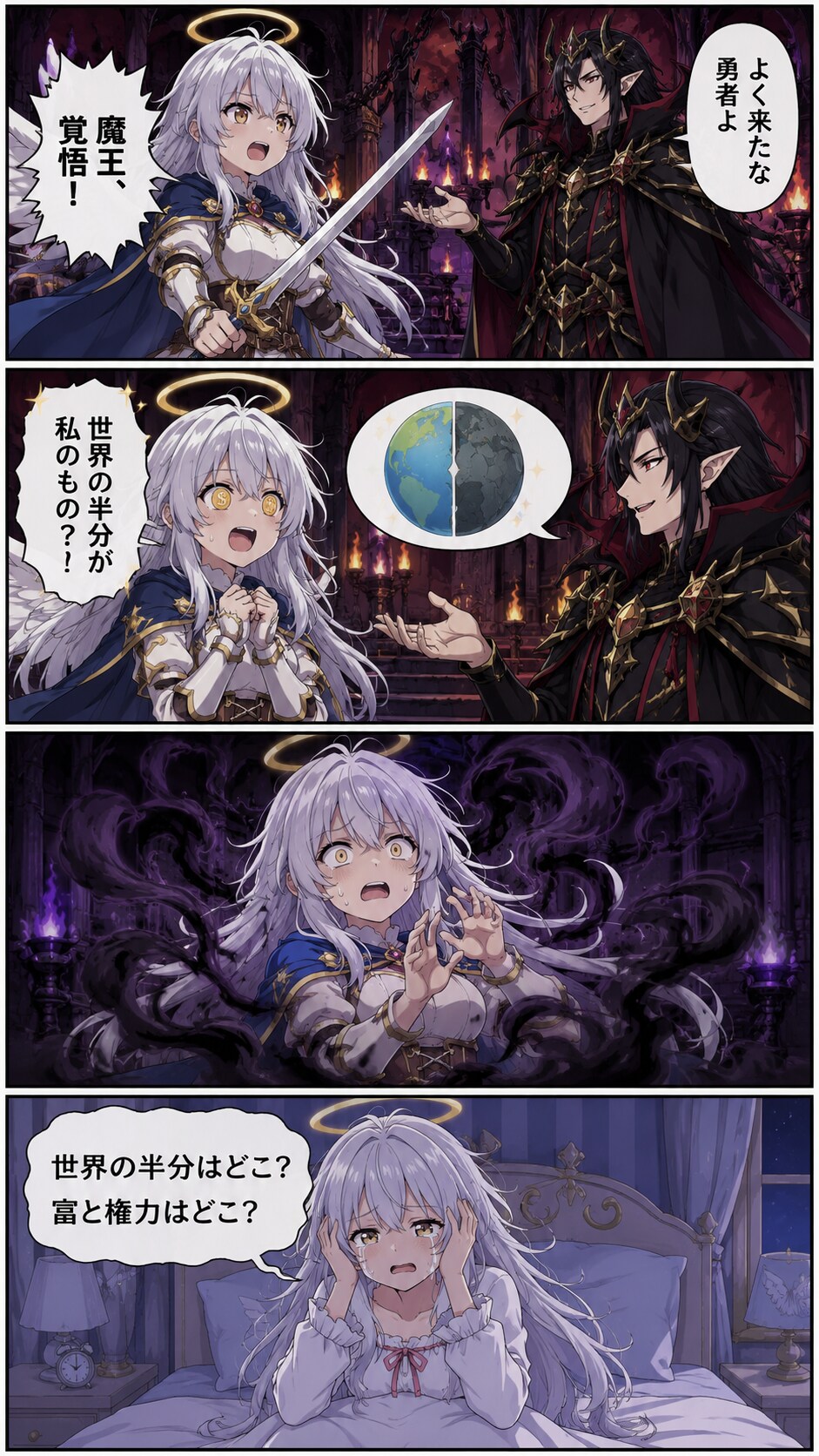 せかいのはんぶんをきさまにやろう