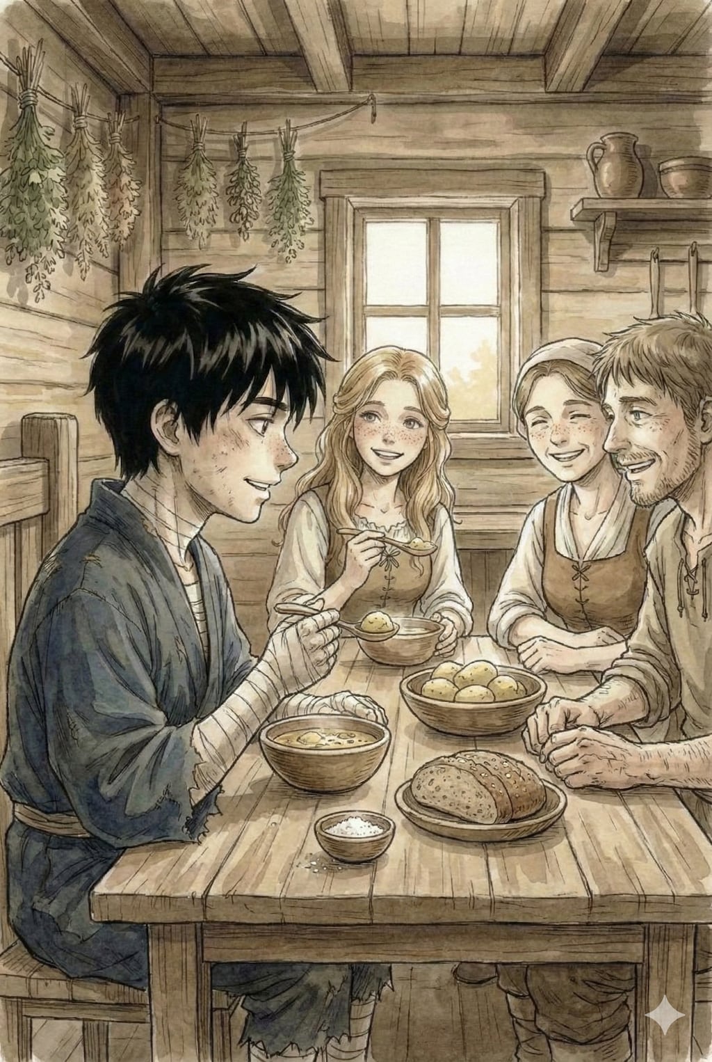 行き倒れと恩人、初恋