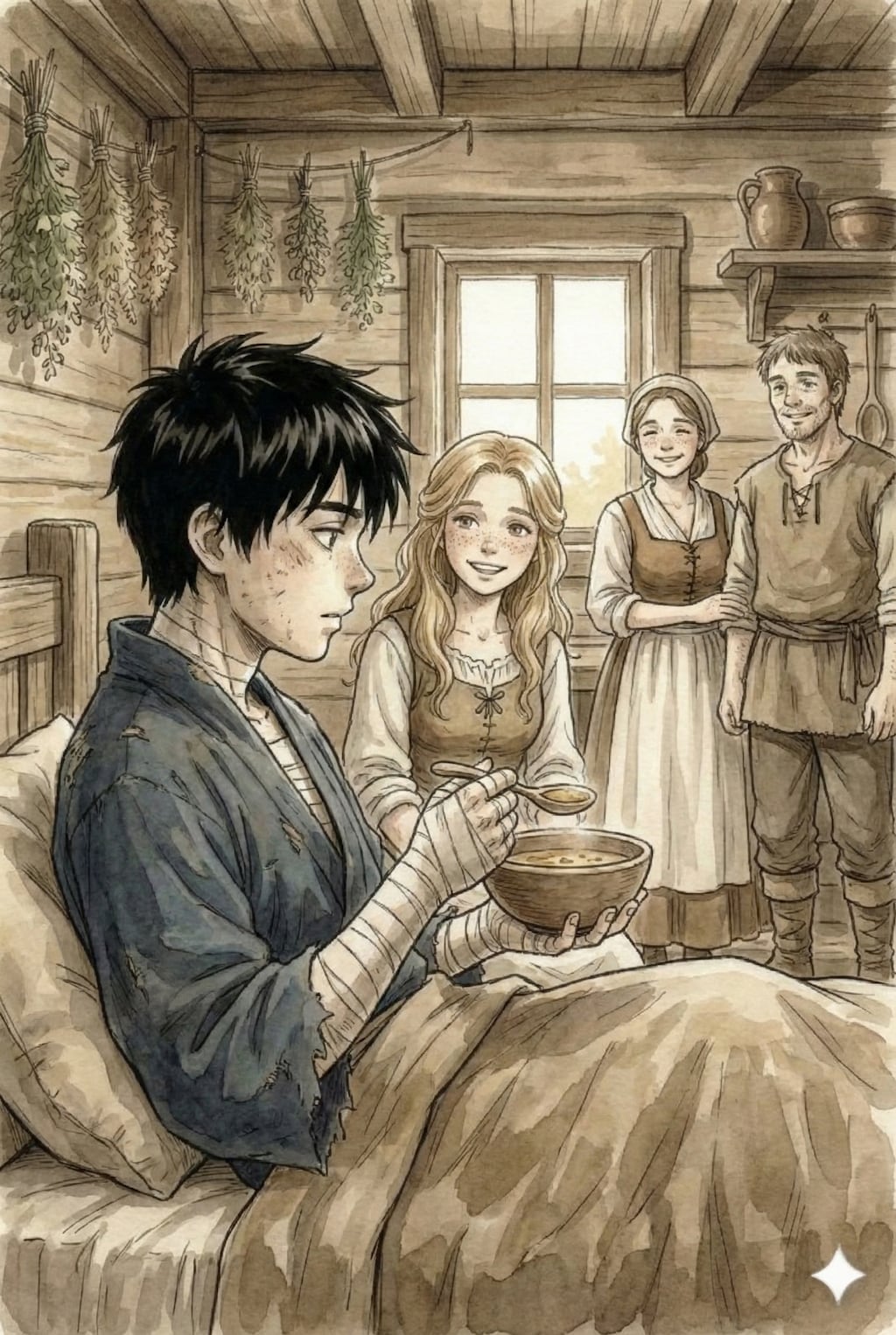 行き倒れと恩人、初恋