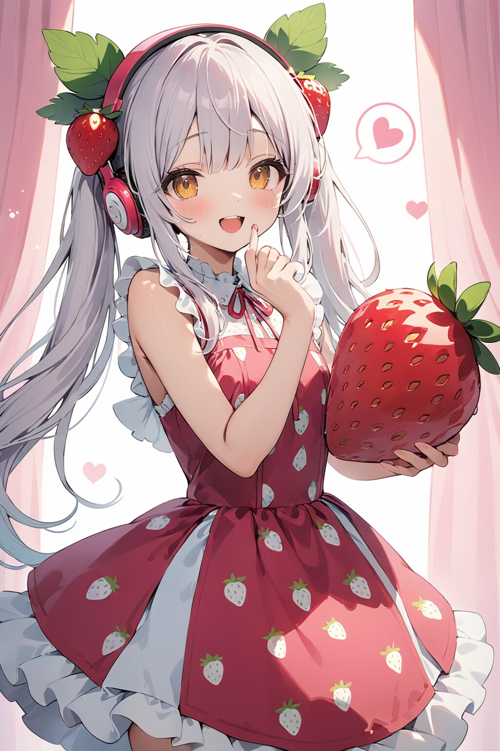 イチゴヘッドフォンチャレンジ成功✨