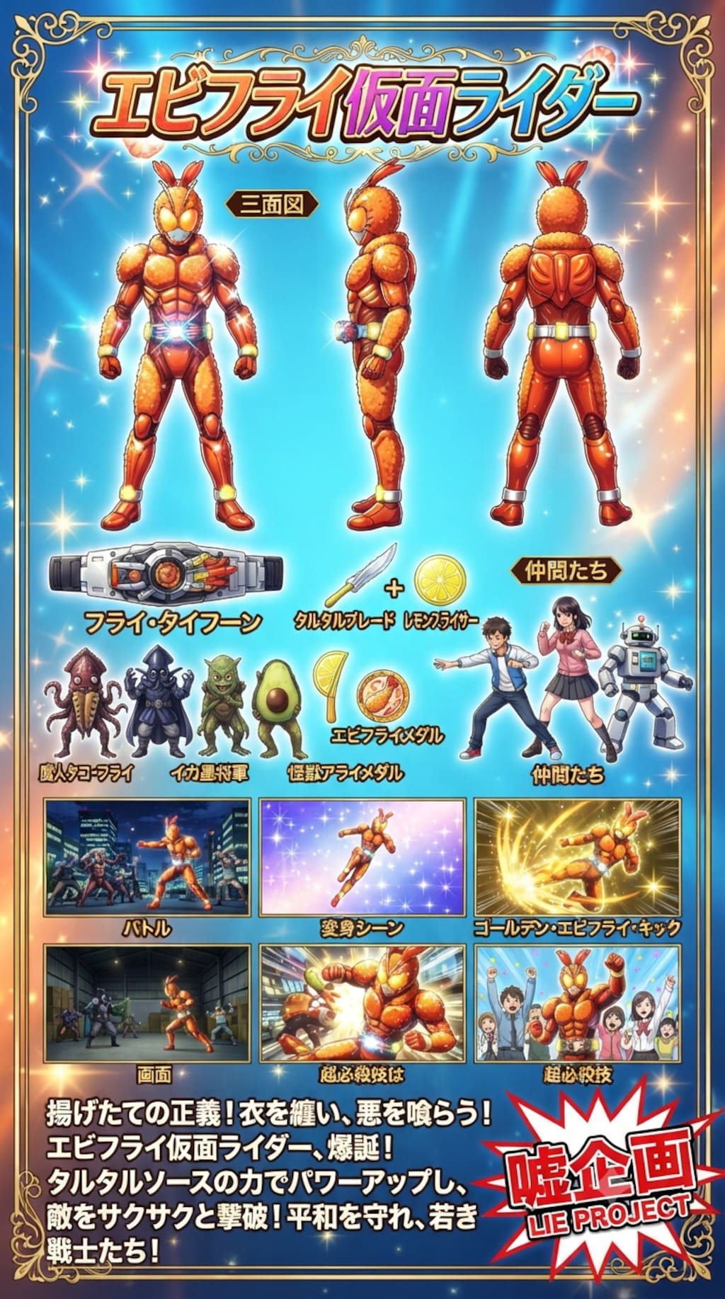 エビフライ仮面ライダー