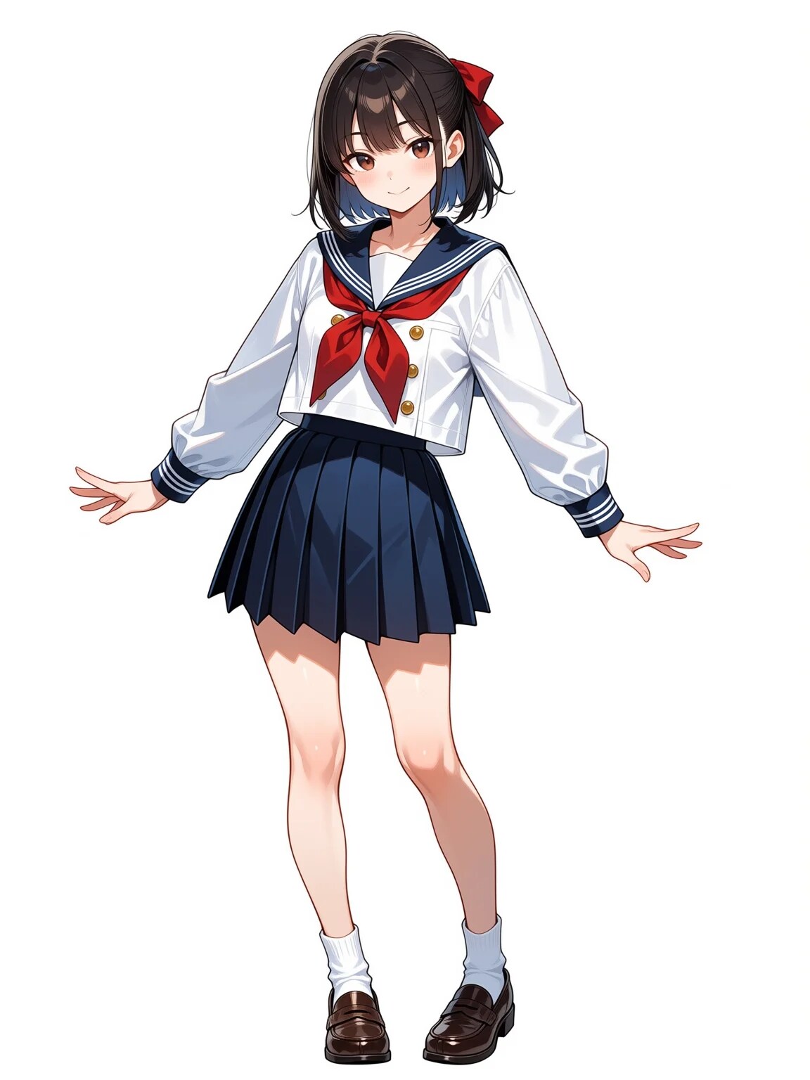 深海紺のセーラー服