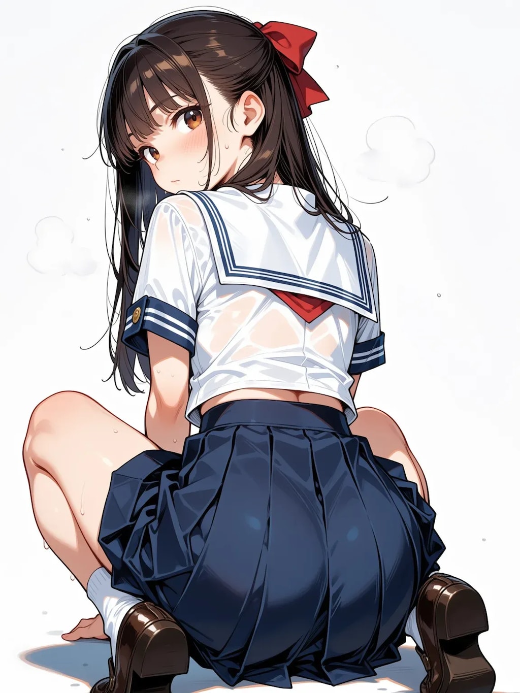 深海紺のセーラー服