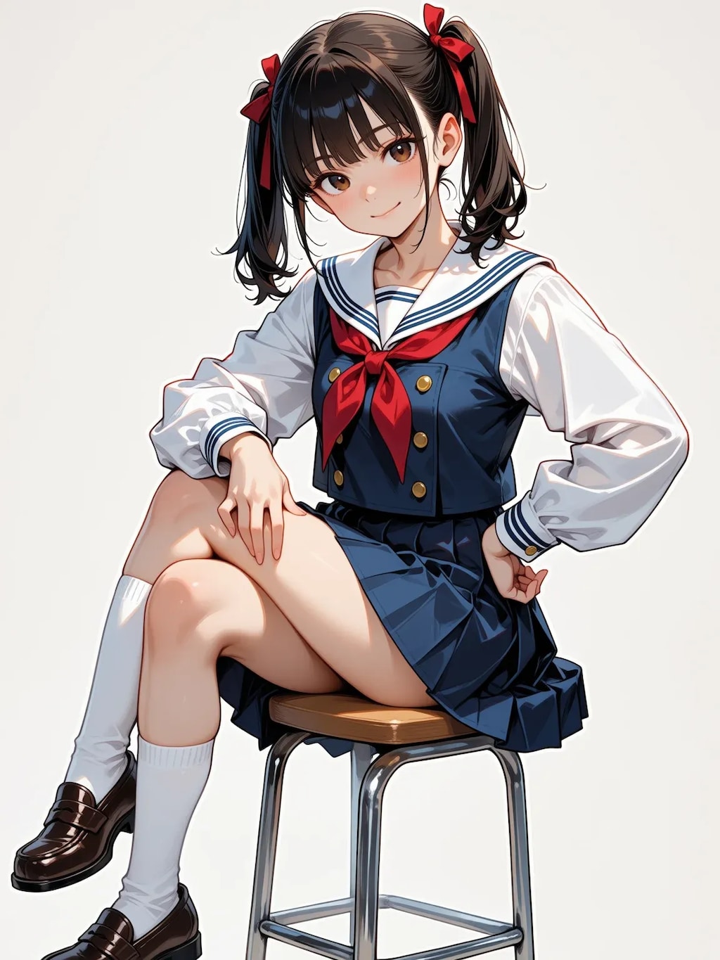深海紺のセーラー服