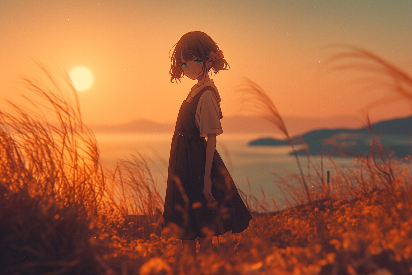 夕暮れのおだんごちゃん🍡✨04 | の人気AIイラスト・グラビア