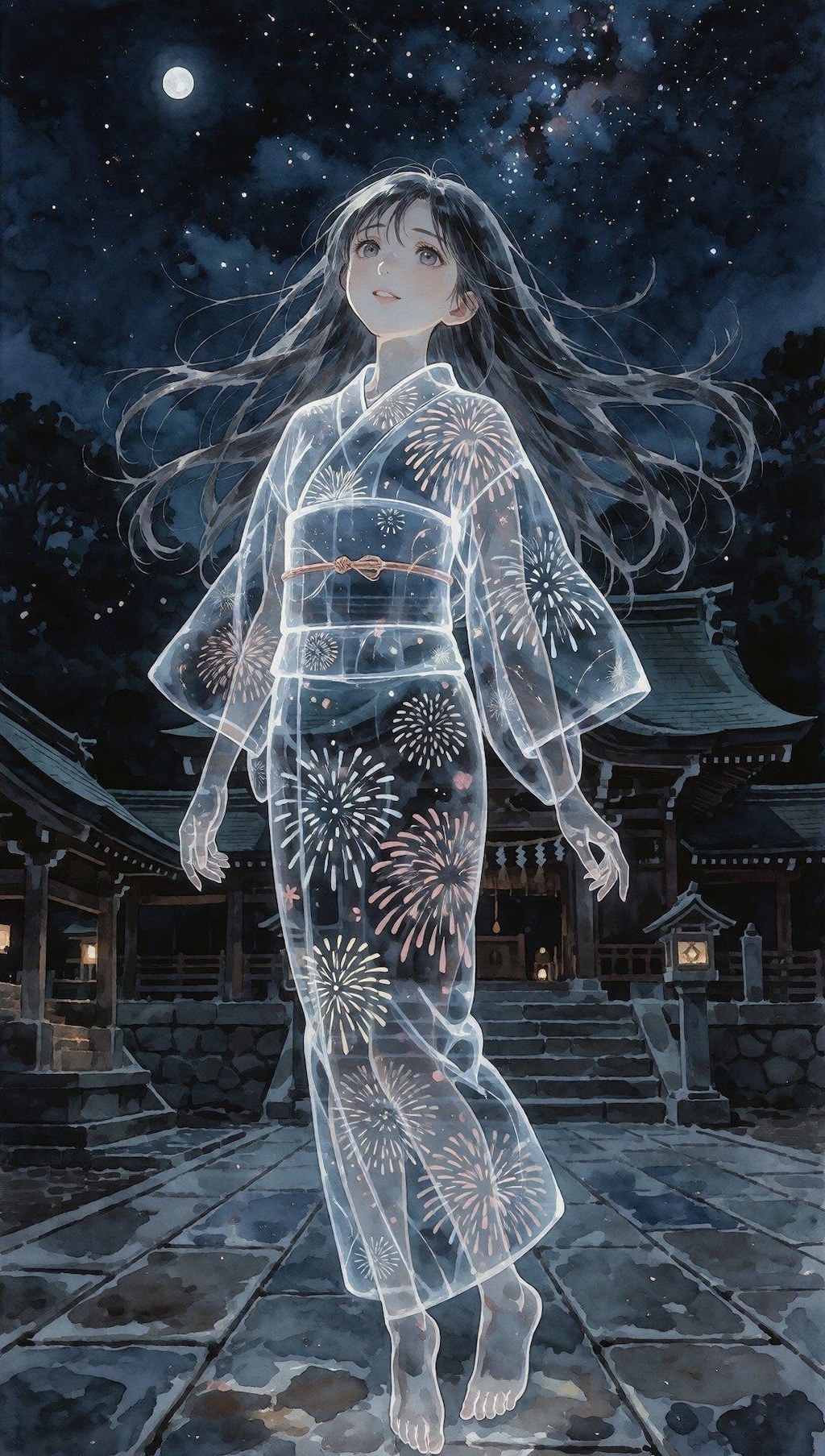花火をまとって
