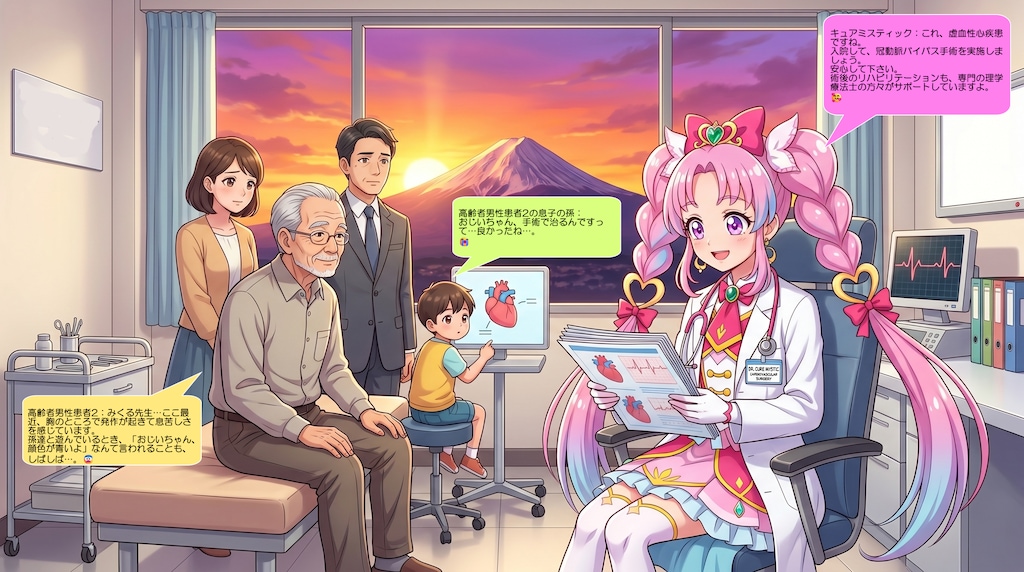 キュアミスティック、心臓血管外科外来で診察する