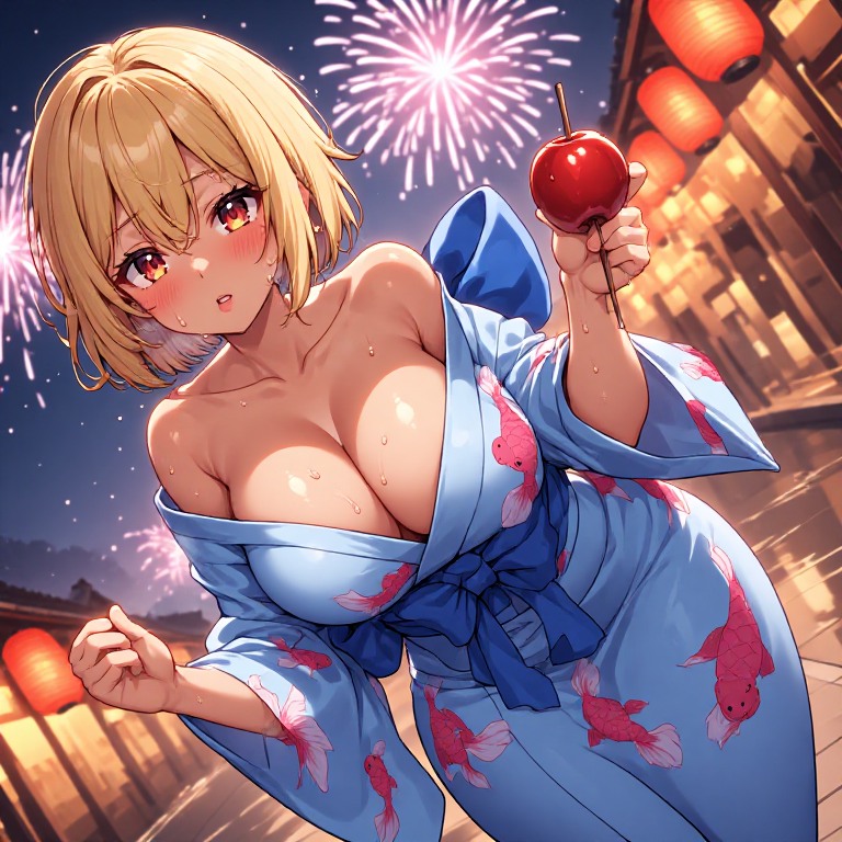 金髪ギャル　夏祭りVer.R-15