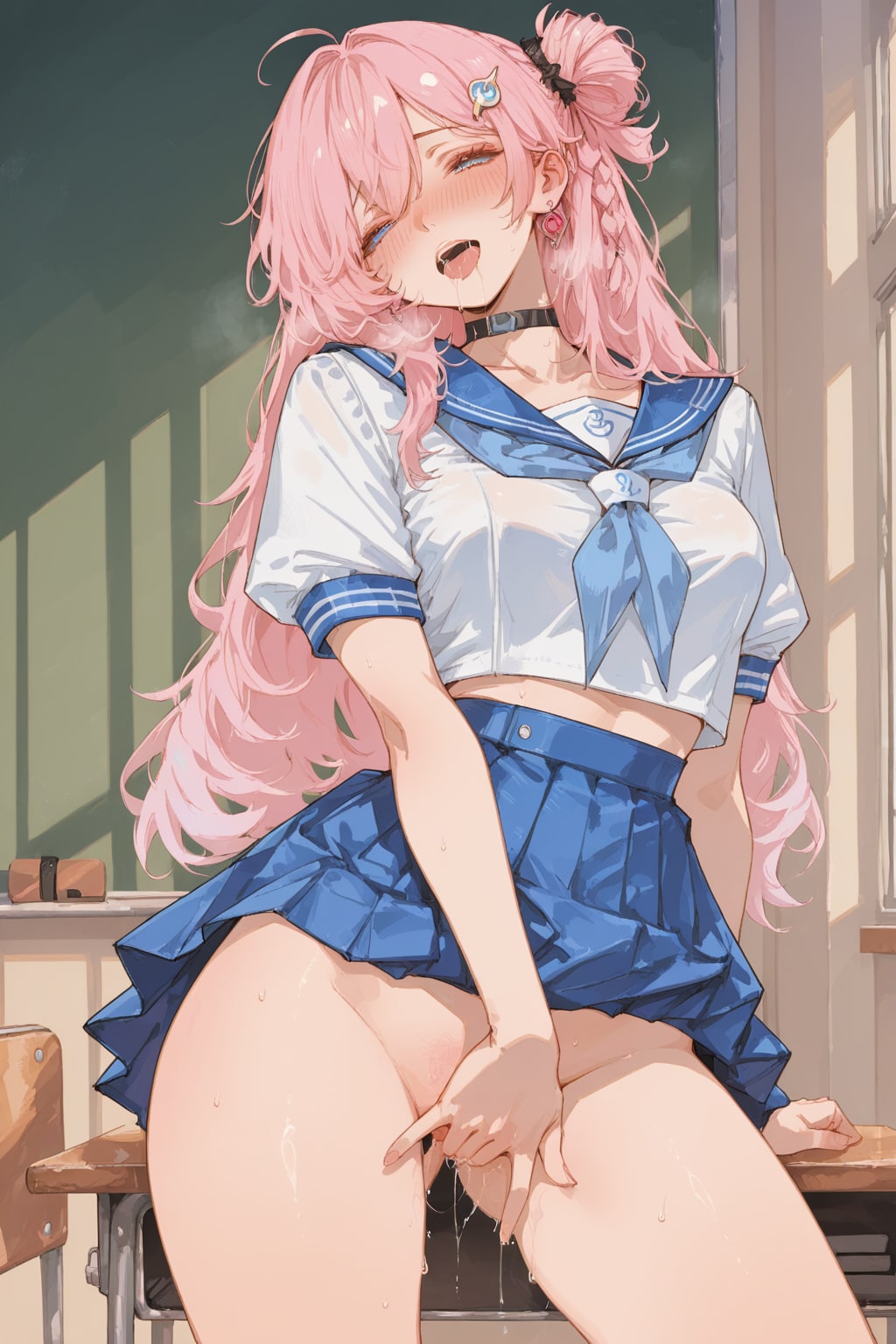 誰もいない教室で