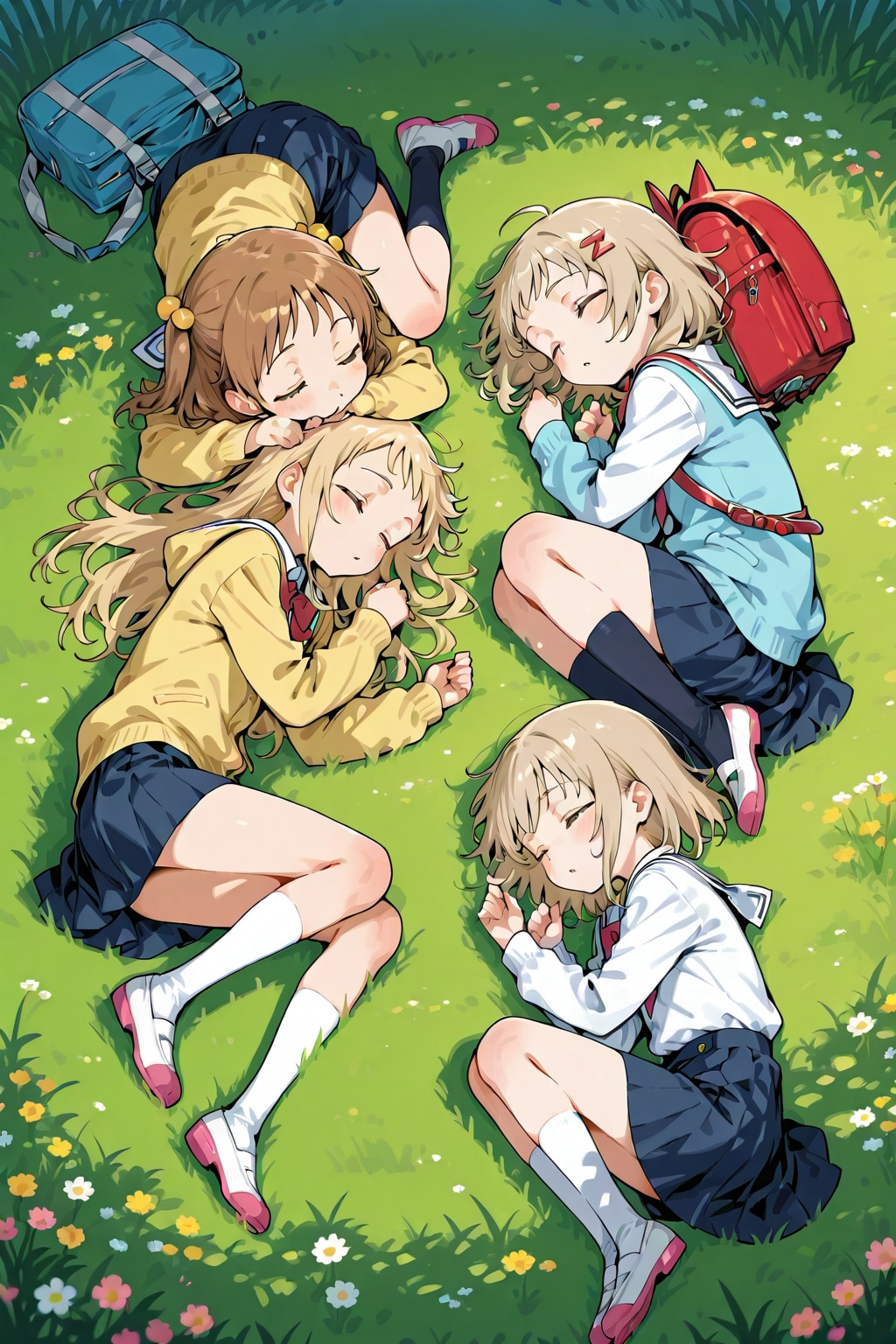 みんなでお昼寝