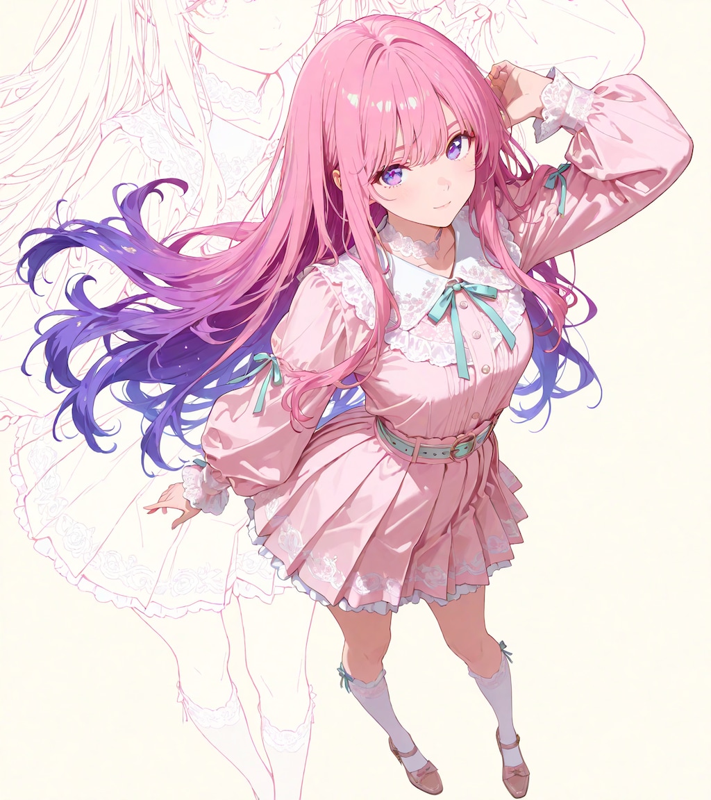 春色ガーリーコーデ