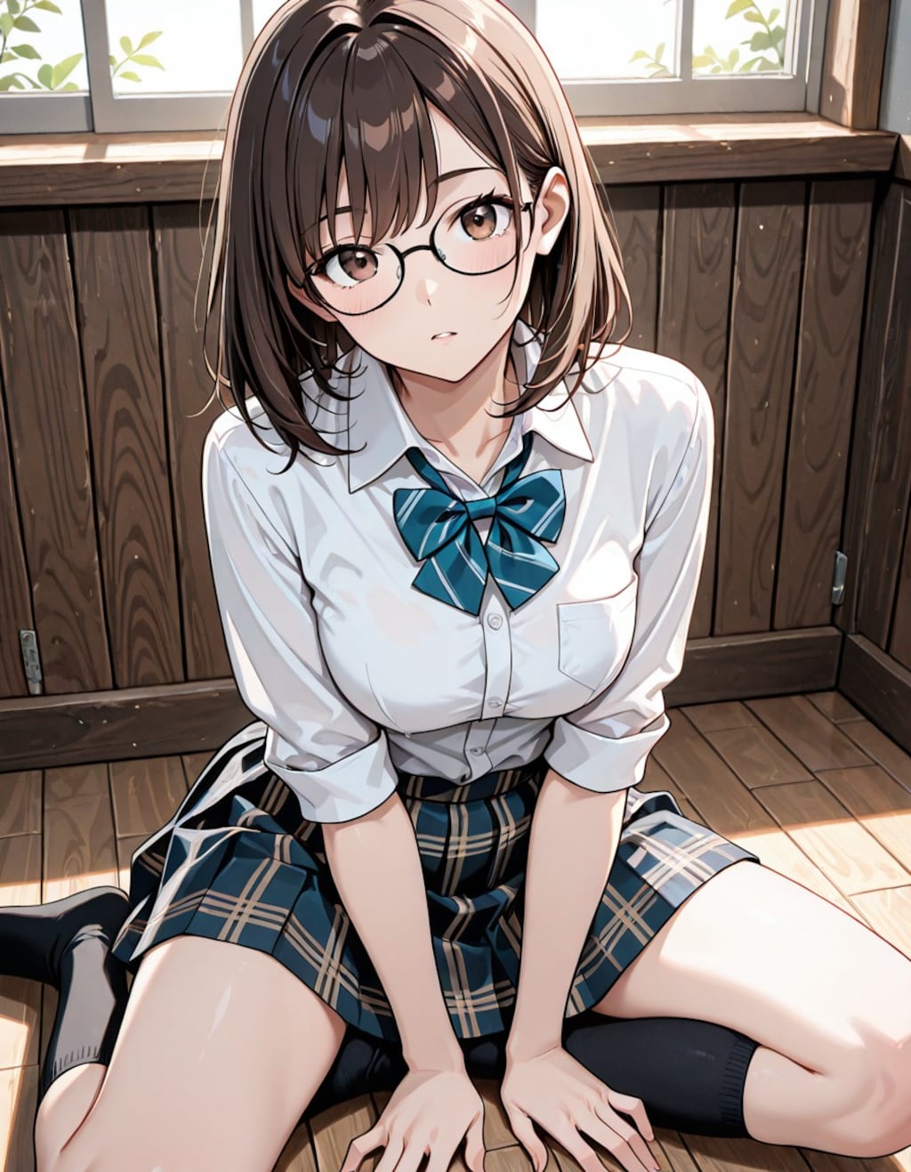 床に座り込む子