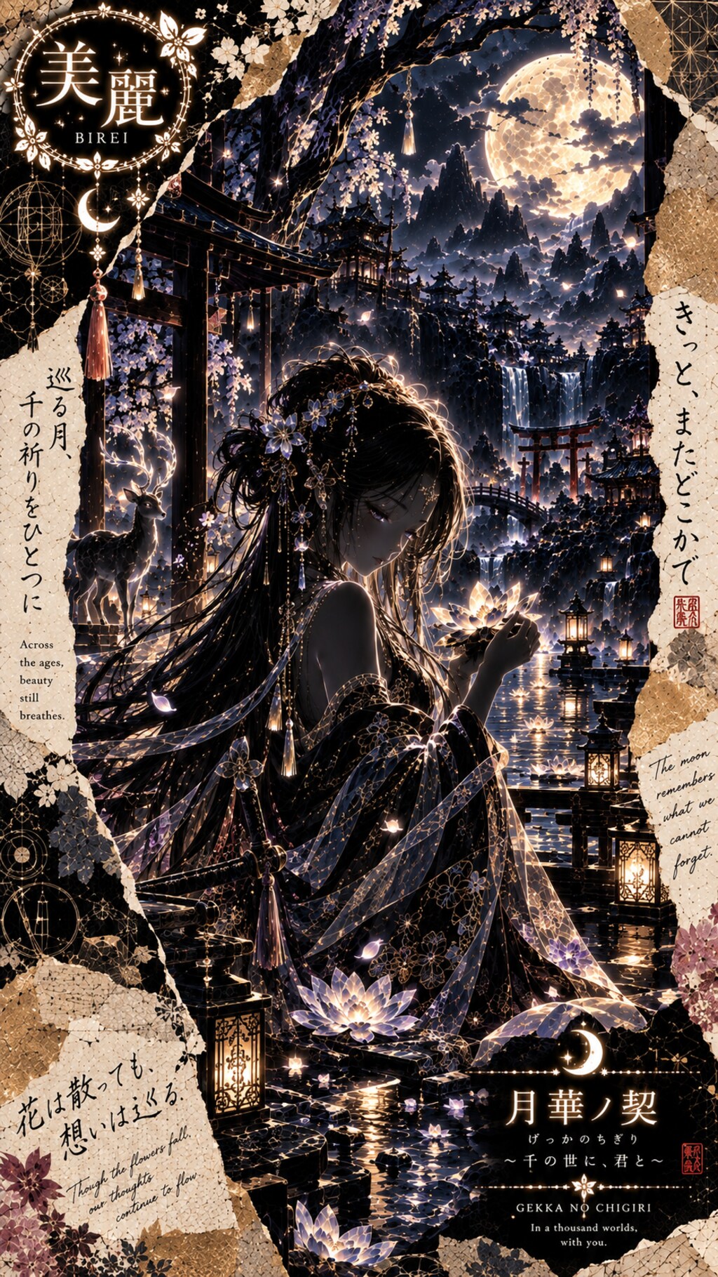 Moonlit Vow — A Thousand Prayers  Across the ages, beauty still breathes.  Beneath a moon that has w
