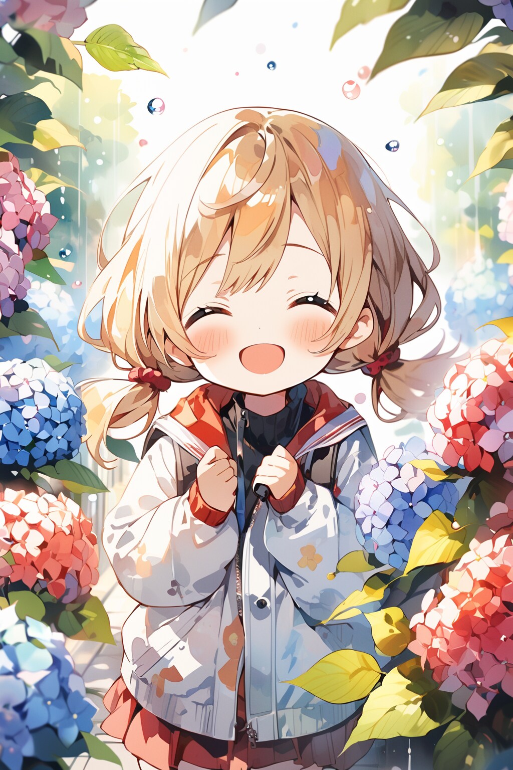 【水彩】紫陽花大好きです♪