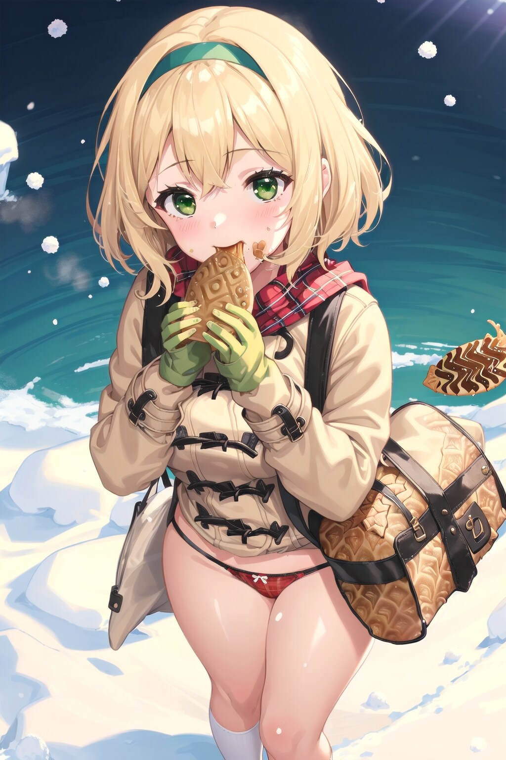 うぐぅチャレンジ！ うぐぅコスの少女