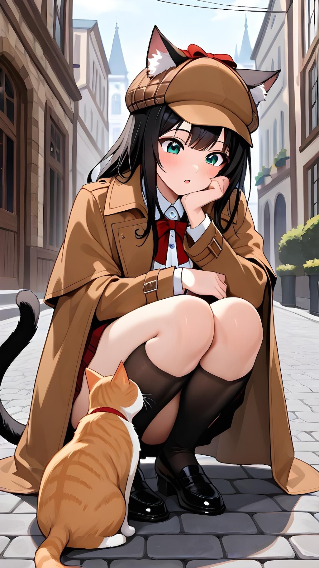 迷子の猫ちゃんを探す