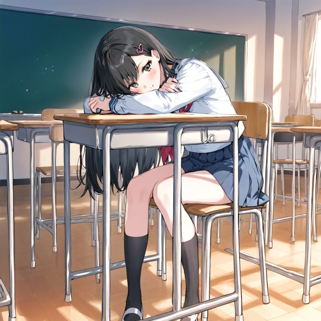 教室でのひととき | の人気AIイラスト・グラビア