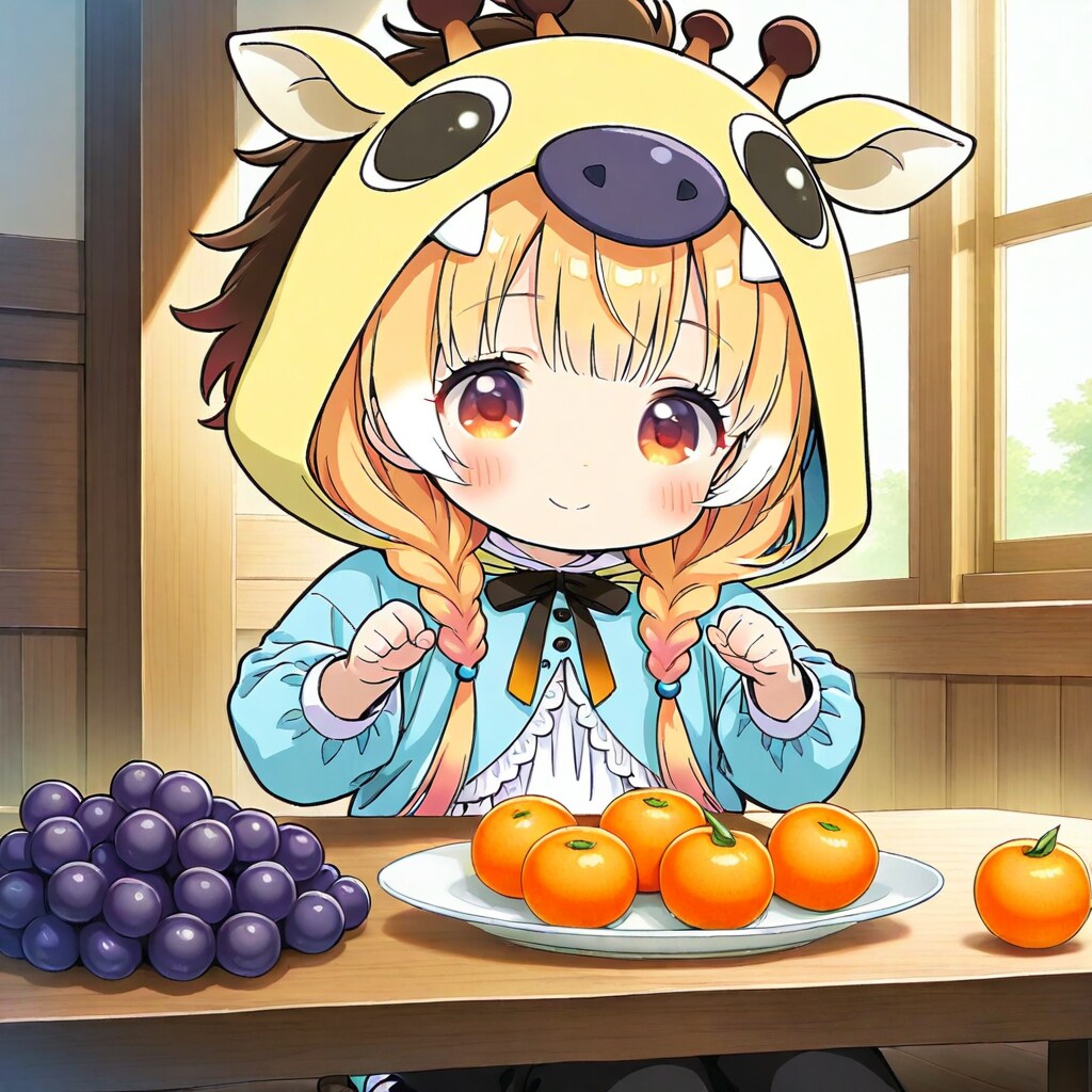 フルーツとアニマルフーディーちび子ちゃん