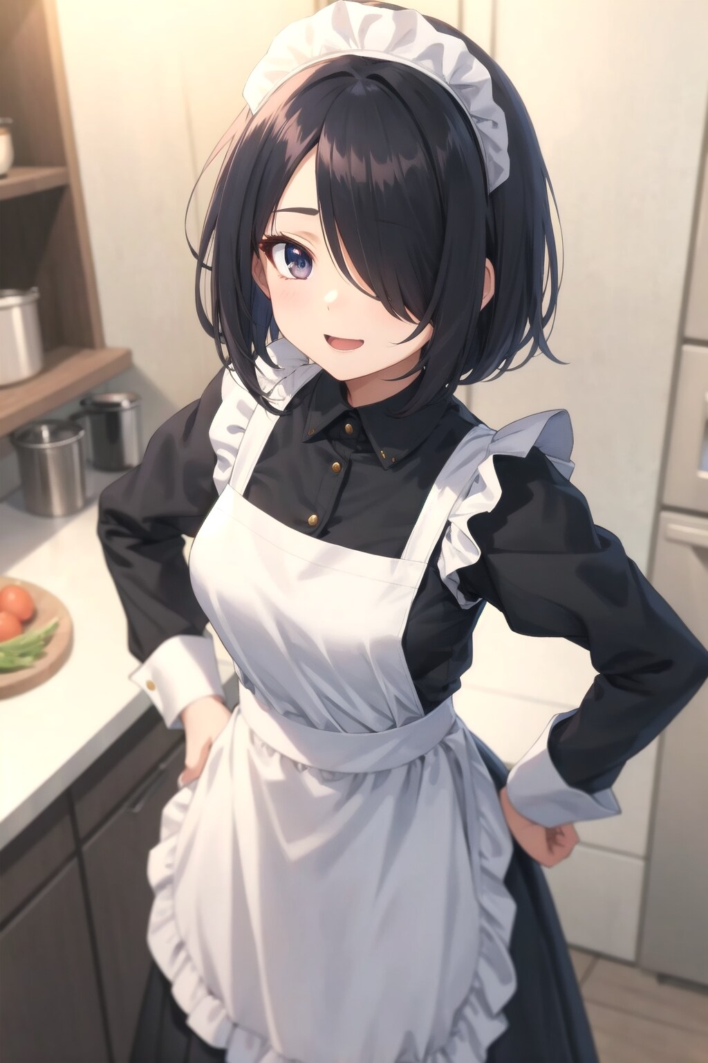 うちの子_基本体型_メイド服 | の人気AIイラスト・グラビア