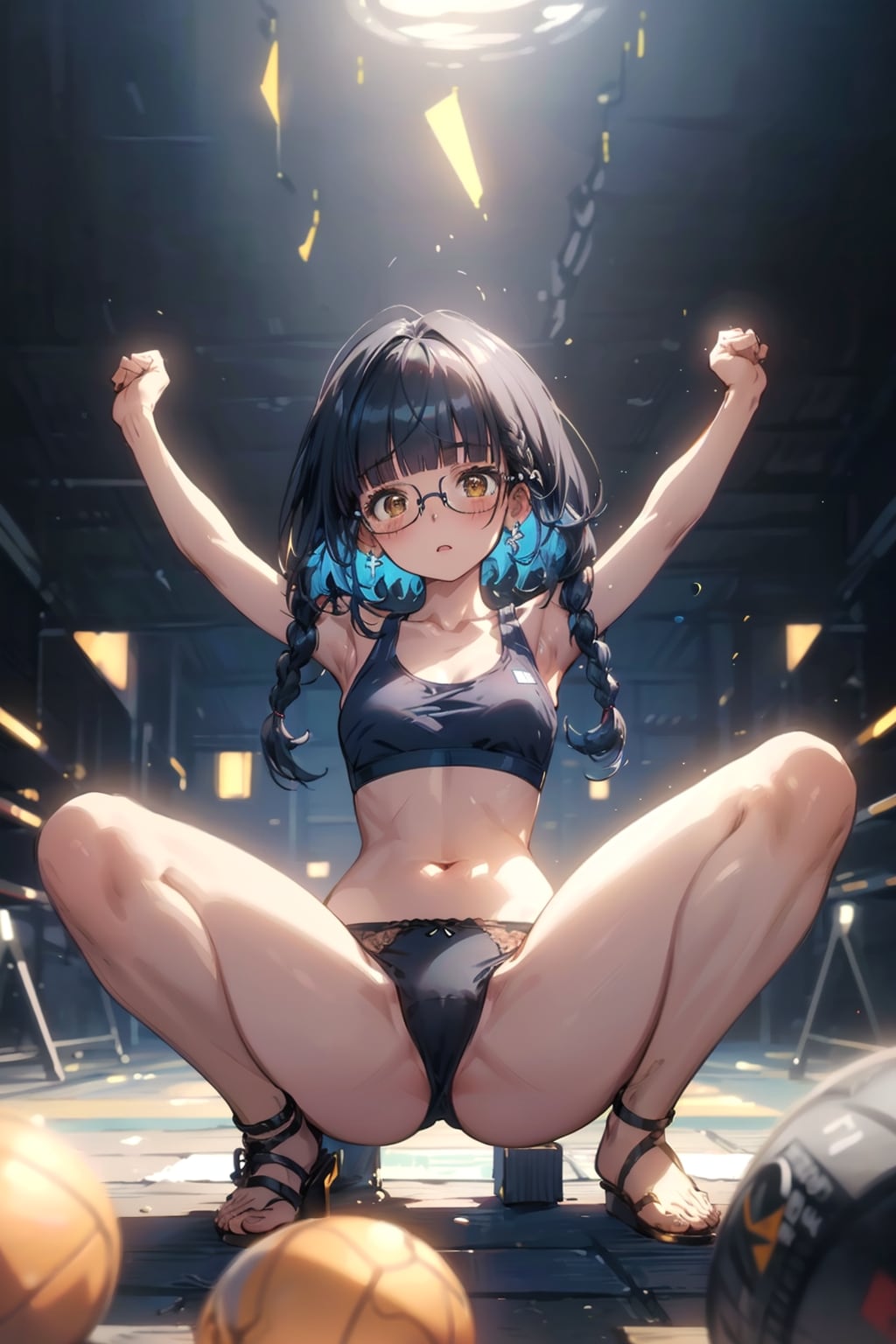 スポブラの眼鏡っ娘