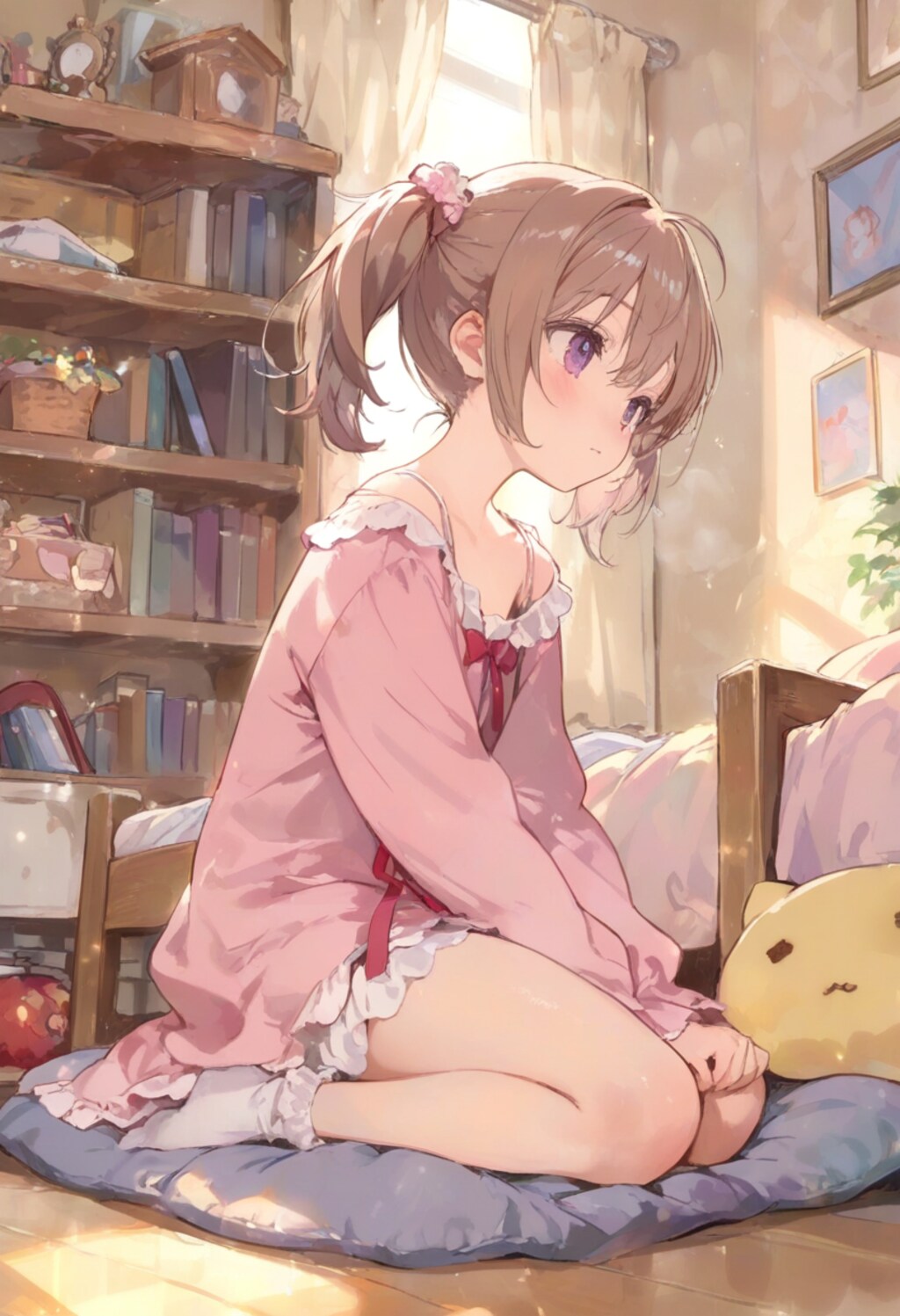 少女の部屋(水彩タッチ)(87)