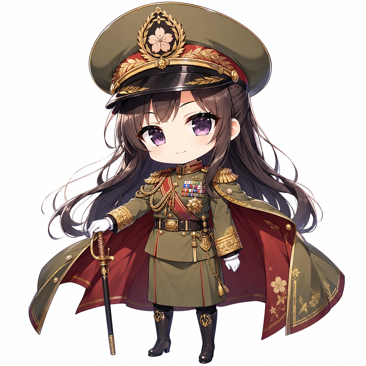 関推軍総司令官・九条院 凛華（陸軍大将） | の人気AIイラスト・グラビア