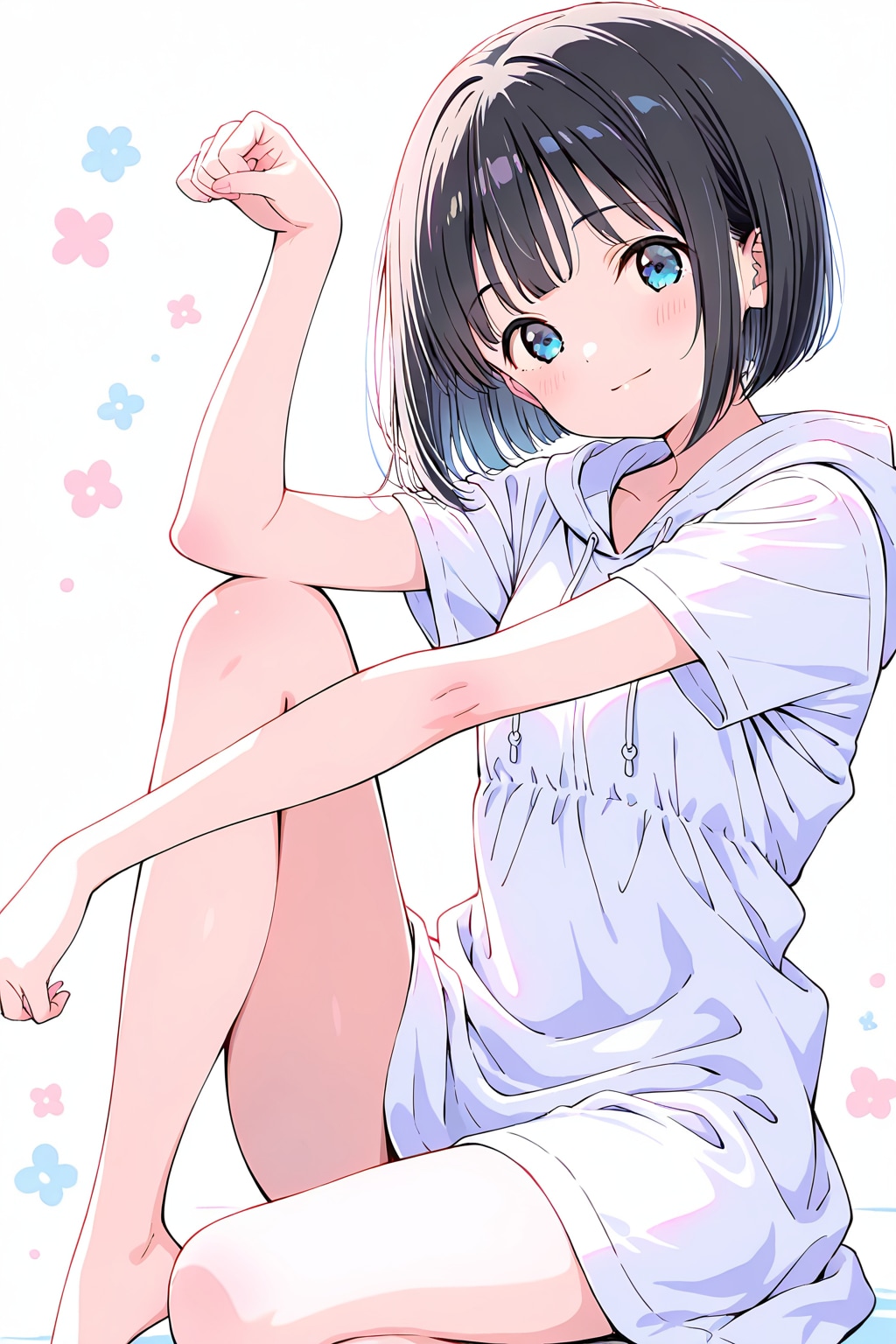萌えポーズ(HARPY)(水彩タッチ)(22) | の人気AIイラスト・グラビア