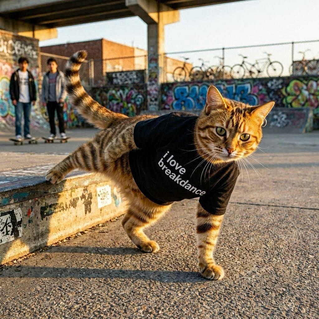 ブレイクダンス愛の猫