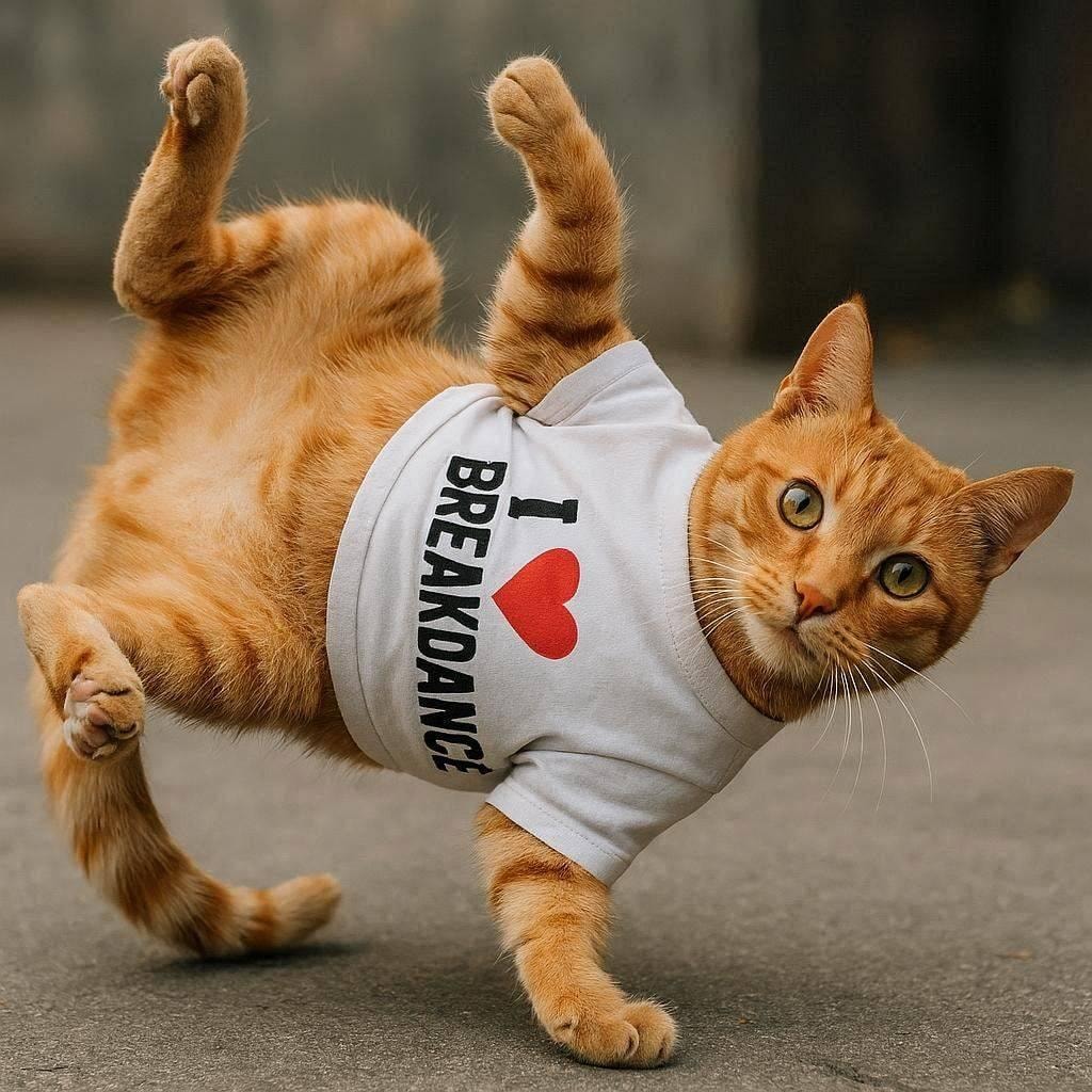 ブレイクダンス愛の猫