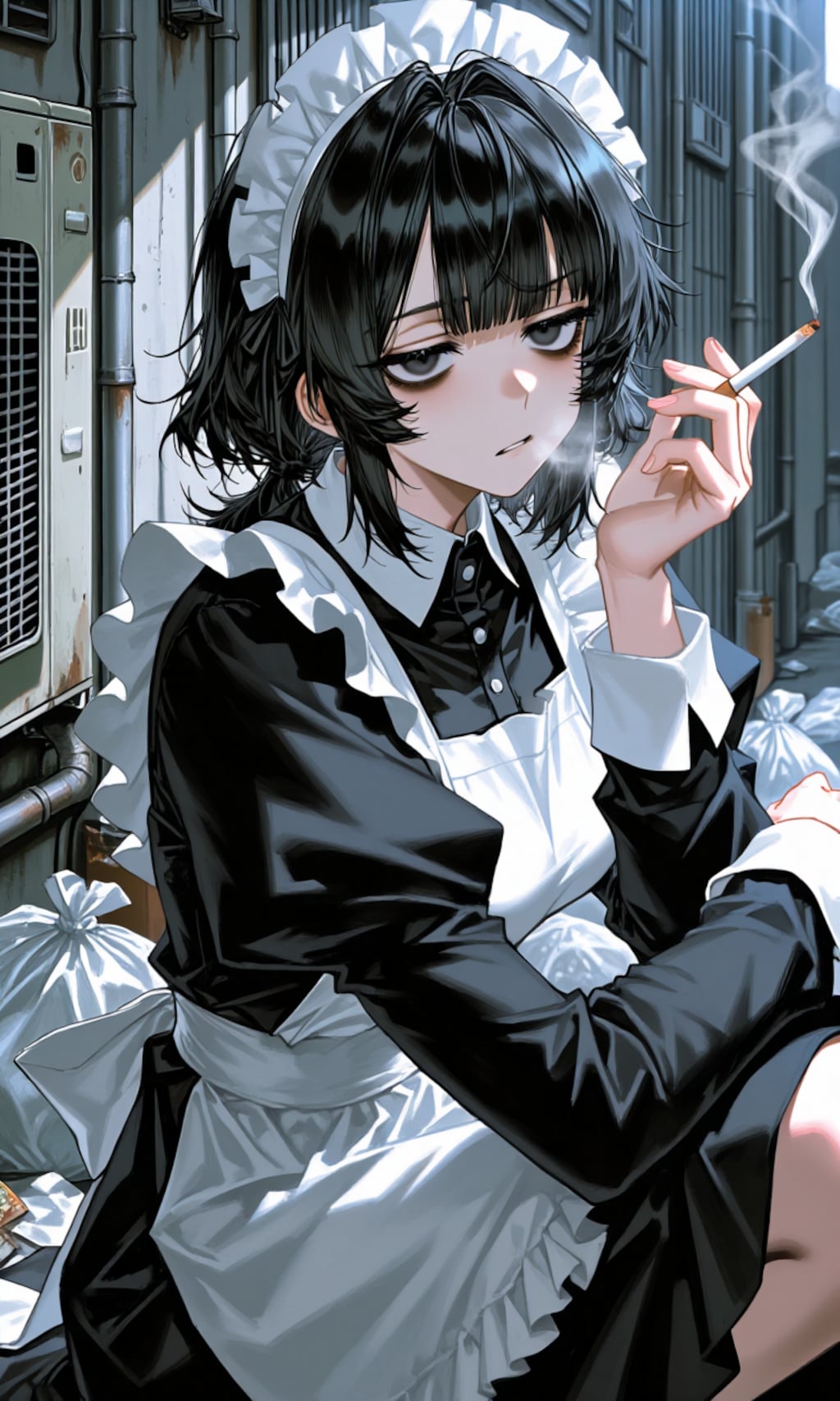 店内で吸うと怒られちゃうんだよねぇ