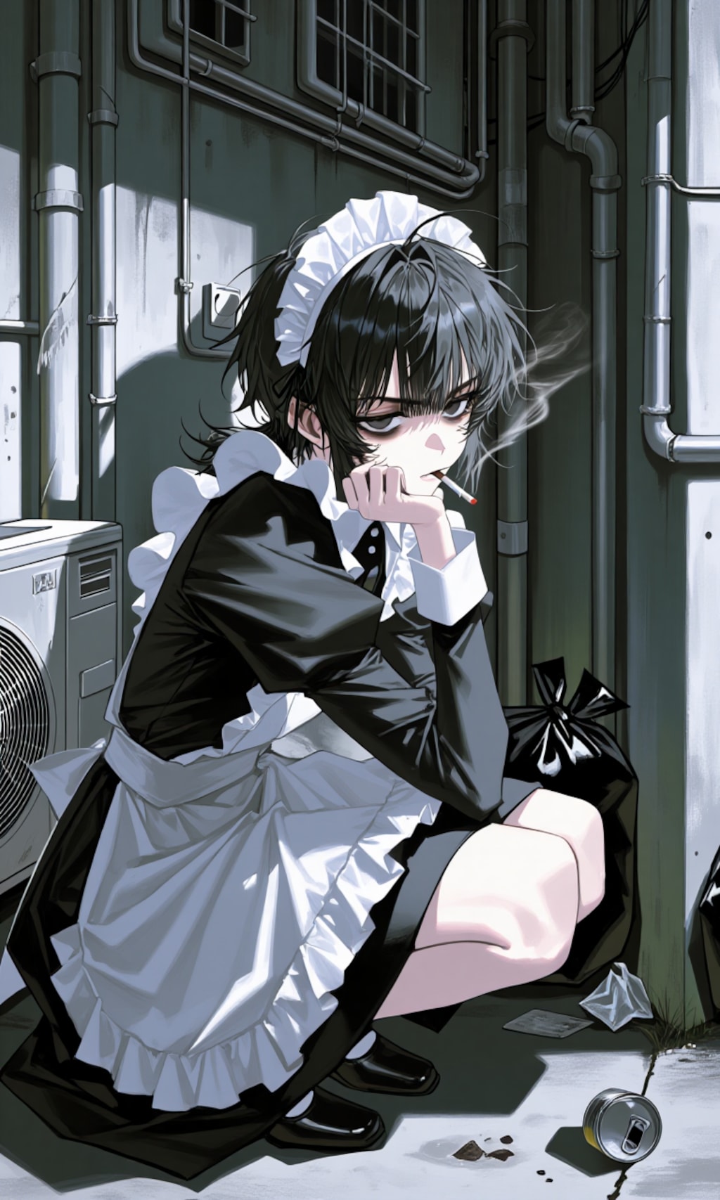 店内で吸うと怒られちゃうんだよねぇ